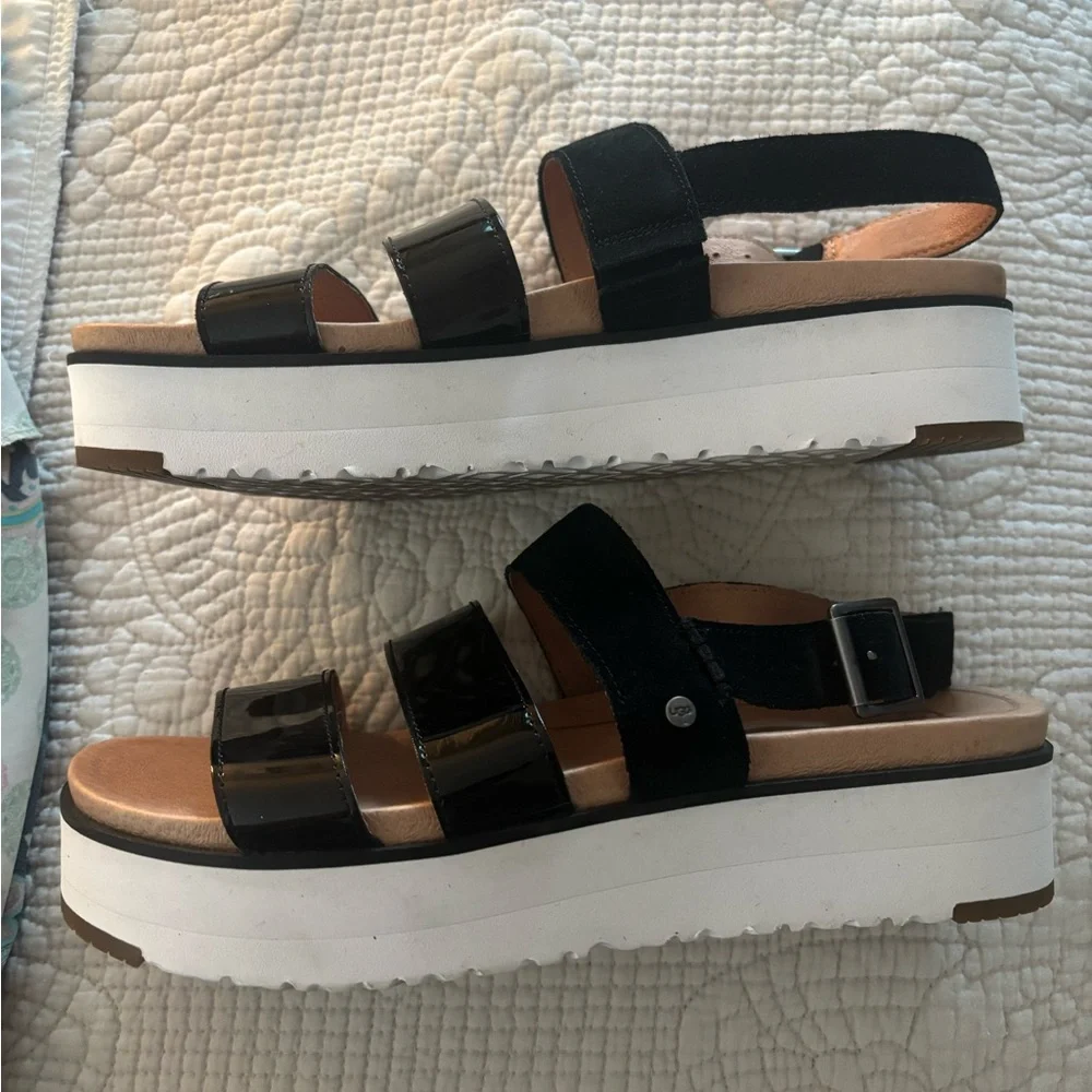 UGG Black Braelynn Women's Sandals - Picture 3 of 8